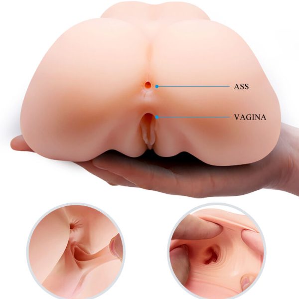 CRAZY BULL - VAGIN ET ANUS RÉALISTES DOUBLE VIBRATION – Image 2
