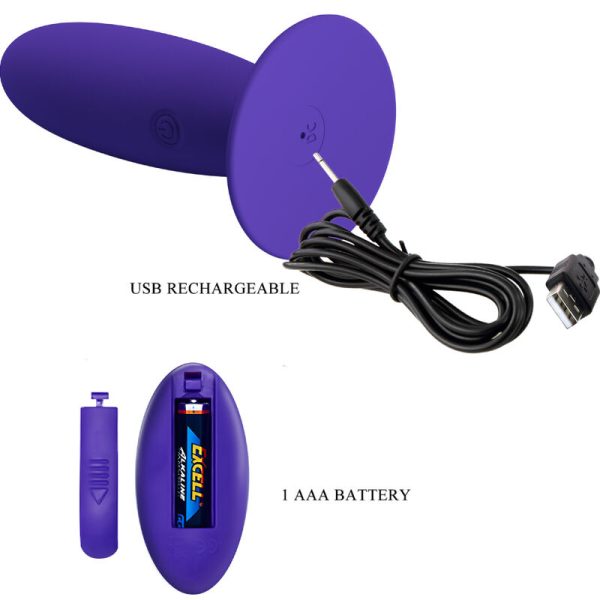 PRETTY LOVE - VIBRATEUR ANAL YOUTH PLUG TÉLÉCOMMANDE VIOLET – Image 5