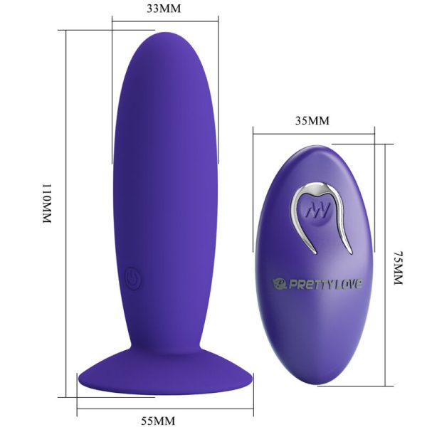 PRETTY LOVE - VIBRATEUR ANAL YOUTH PLUG TÉLÉCOMMANDE VIOLET – Image 4