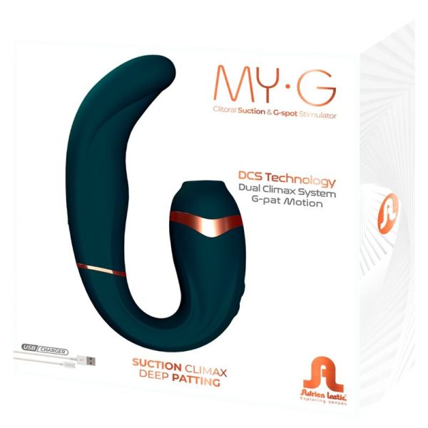 ADRIEN LASTIC - MYG CLITORIS SUCKER ET STIMULATEUR DE POINT G VERT FONCÉ – Image 5