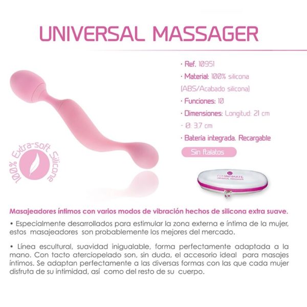 FEMINTIMATE - VIBRATEUR UNIVERSEL EN SILICONE ROSE – Image 4