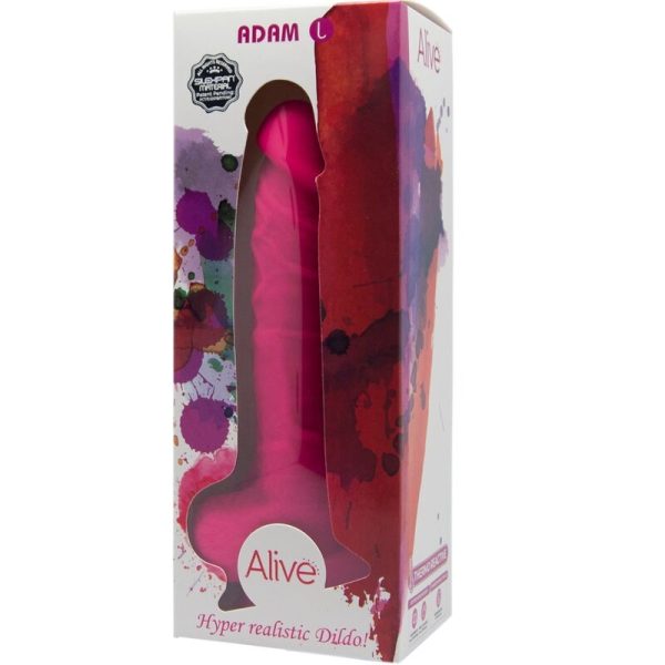 ALIVE - ADAM L PÉNIS RÉALISTE FUCHSIA 19 CM – Image 2