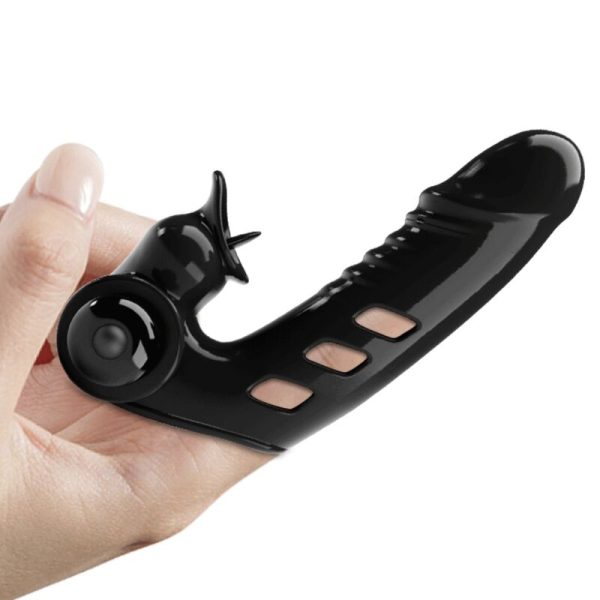 PRETTY LOVE - COUVERCLE DE DOIGT VIBRATEUR CORBIN NOIR – Image 4