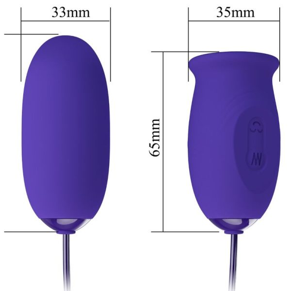 PRETTY LOVE - STIMULATEUR VIBRATEUR RECHARGEABLE DAISY YOUTH VIOLET – Image 4