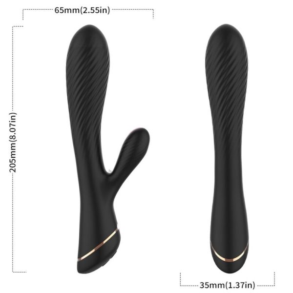 ARMONY - VIBRATEUR LAPIN SILICONE NOIR – Image 3