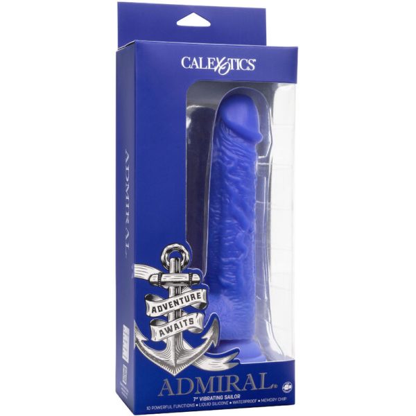 CALEXOTICS - ADMIRAL VIBRATEUR GODE RÉALISTE SAILOR BLEU – Image 5