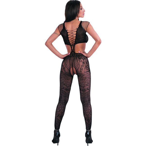 LIVCO CORSETTI FASHION - BODYSTOCKING TUBIANA NOIR TAILLE UNIQUE – Image 3