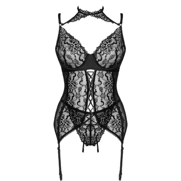 LIVCO CORSETTI FASHION - GIELLANDRA FOR THE SENSES COLLECTION CORSET + PANTY NEGRO – Image 3