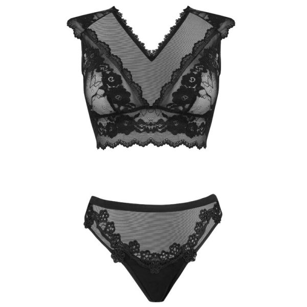 LIVCO CORSETTI FASHION - TIMOSAN LC 90631 SUJETADOR + PANTY NEGRO – Image 3