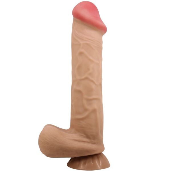 PRETTY LOVE - SÉRIE SLIDING SKIN GODE RÉALISTE AVEC VENTOUSE SLIDING SKIN FLESH 26 CM – Image 3
