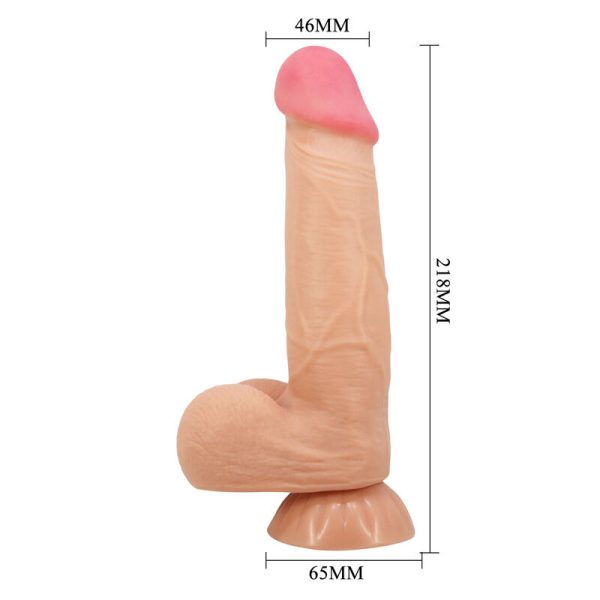 PRETTY LOVE - SÉRIE SLIDING SKIN GODE RÉALISTE AVEC VENTOUSE SLIDING SKIN 21,8 CM – Image 3