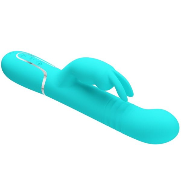 PRETTY LOVE - VIBRATEUR COALE RABBIT PERLES VERT AQUA – Image 3