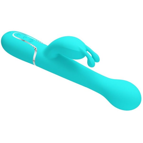 PRETTY LOVE - VIBRATEUR DEJON RABBIT 3 EN 1 MULTIFONCTION VERT AQUA – Image 5
