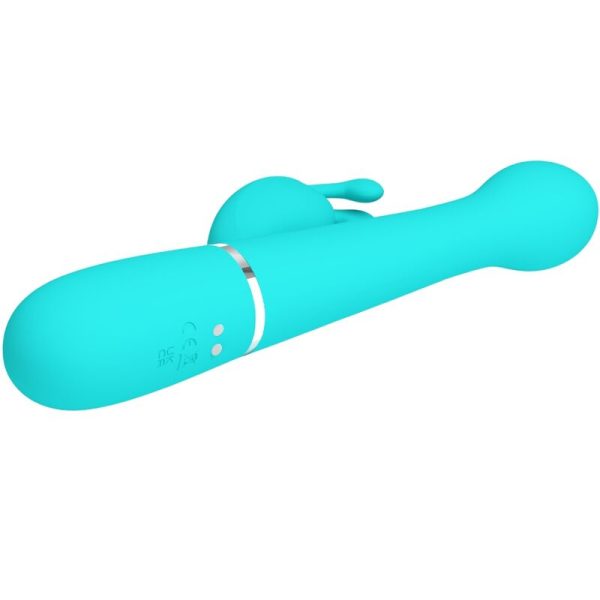 PRETTY LOVE - VIBRATEUR DEJON RABBIT 3 EN 1 MULTIFONCTION VERT AQUA – Image 4