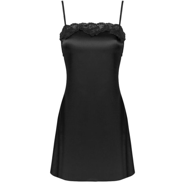 LIVCO CORSETTI FASHION - JACQUELINE LC 90249 BATA + CAMISA + PANTY NEGRO S/M – Image 5