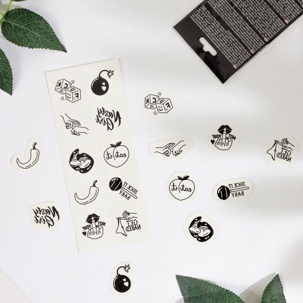 SECRET PLAY - LOT DE 10 TATOUAGES TEMPORAIRES SPICY COLLECTION – Image 2