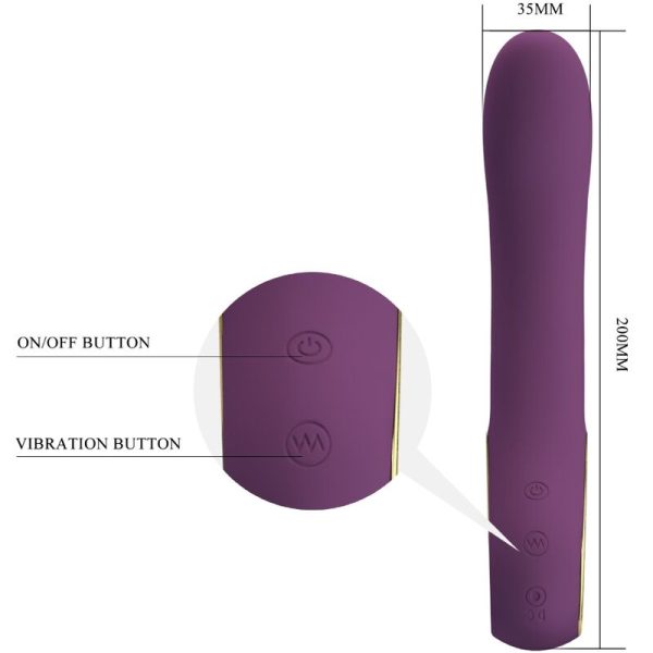 PRETTY LOVE - ETHAN VIBRATEUR RECHARGEABLE VIOLET – Image 4