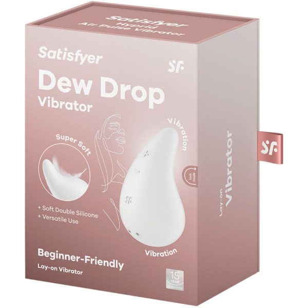 SATISFYER - DEW DROP VIBRADOR LAY-ON BLANCO – Image 5