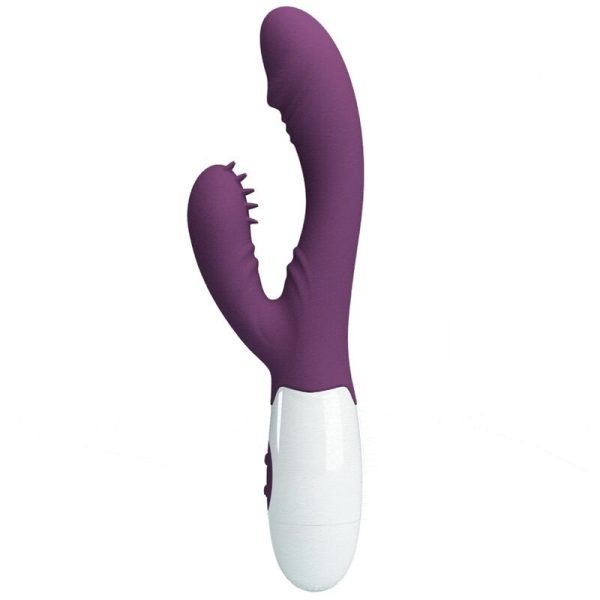 PRETTY LOVE - BUTTERFLY KISS VIBRATEUR RABBIT ET STIMULATEUR DE POINT G VIOLET – Image 2