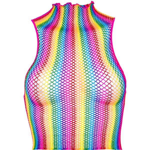 LEG AVENUE - HAUT EN FILET MULTICOLORE – Image 3
