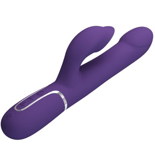 PRETTY LOVE - ZALIN PERLES VIBRATEUR LAPIN 4 EN 1 VIOLET – Image 4
