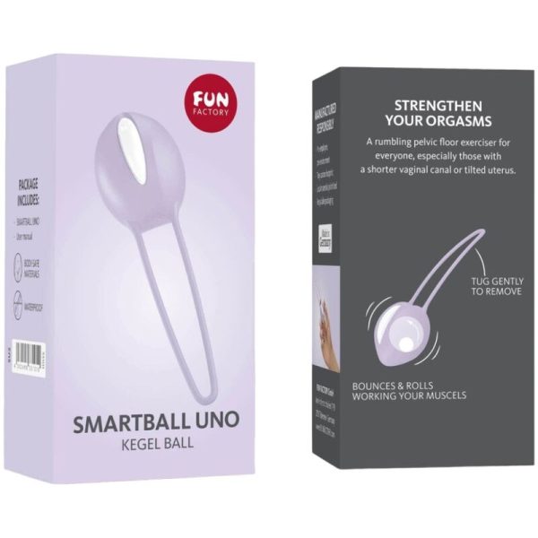 FUN FACTORY - SMARTBALL UNO PELVIC BALL BLANC / VIOLET PASTEL – Image 4