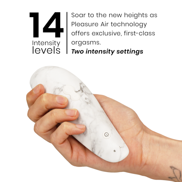 WOMANIZER - MARILYN MONROE CLASSIC 2 STIMULATEUR CLITORAL MARBRE BLANC – Image 5