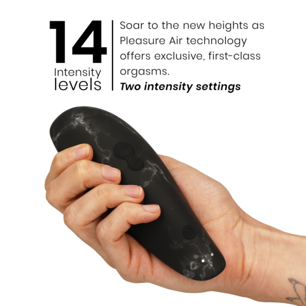 WOMANIZER - MARILYN MONROE CLASSIC 2 STIMULATEUR CLITORAL MARBRE NOIR – Image 5