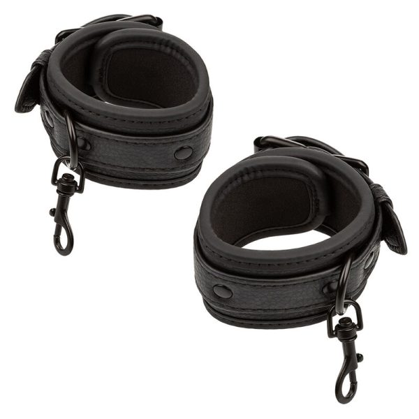 CALEXOTICS - NOCTURNAL CEINTURE DE LIT RÉGLABLE EN CUIR NOIR – Image 4