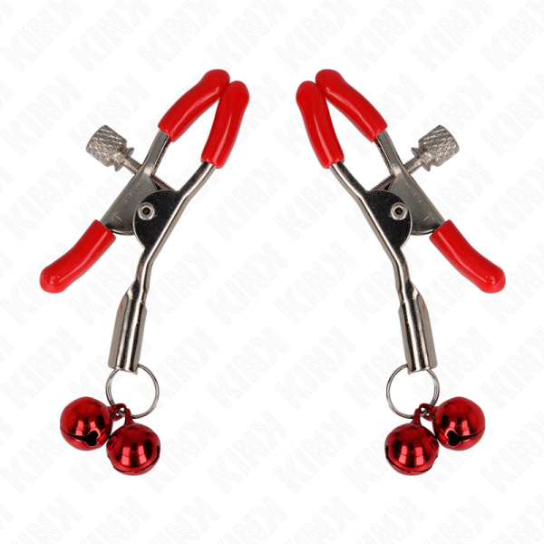KINK - PINCE À METON DOUBLE CLOCHE ROUGE ROUGE 6 CM – Image 2