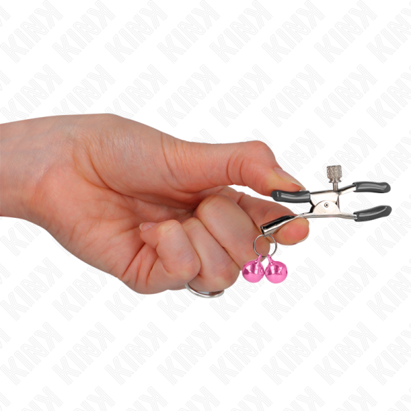 KINK - PINCE À METON DOUBLE CLOCHE ROSE 6 CM – Image 4