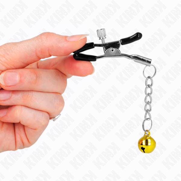 KINK - PINCES À METON PENDENTIF JINGLE BELL OR 6 CM – Image 4