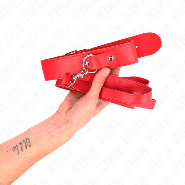 KINK - COLLIER AVEC CEINTURE 116 CM BRACELET ROJO AJUSTABLE 32-50 CM X 8 CM – Image 3