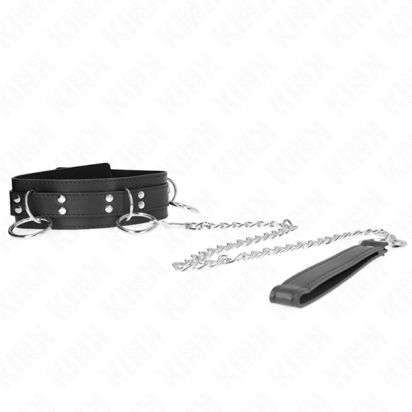 KINK - COLLIER ESCLAVAGE 3 ANNEAUX AVEC SANGLE 80 CM 53 X 5 CM – Image 3