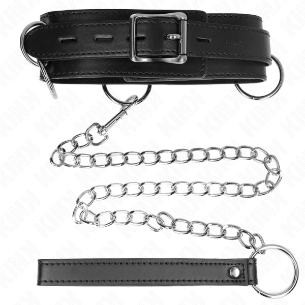 KINK - COLLIER ESCLAVAGE 3 ANNEAUX AVEC SANGLE 80 CM 53 X 5 CM – Image 4