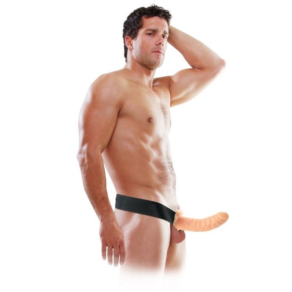 FETISH FANTASY SERIES - 19 CM CREUSE SANGLE-ON NATUREL – Image 3