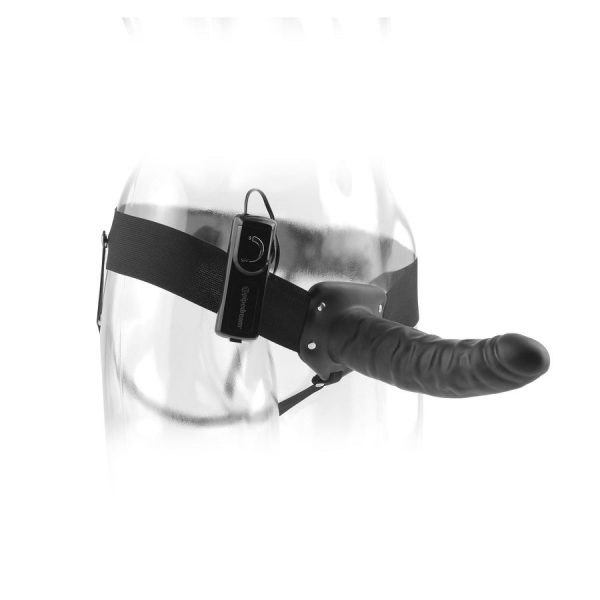 FETISH FANTASY SERIES - 19 CM VIBRANT CREUX STRAP-ON NOIR – Image 2