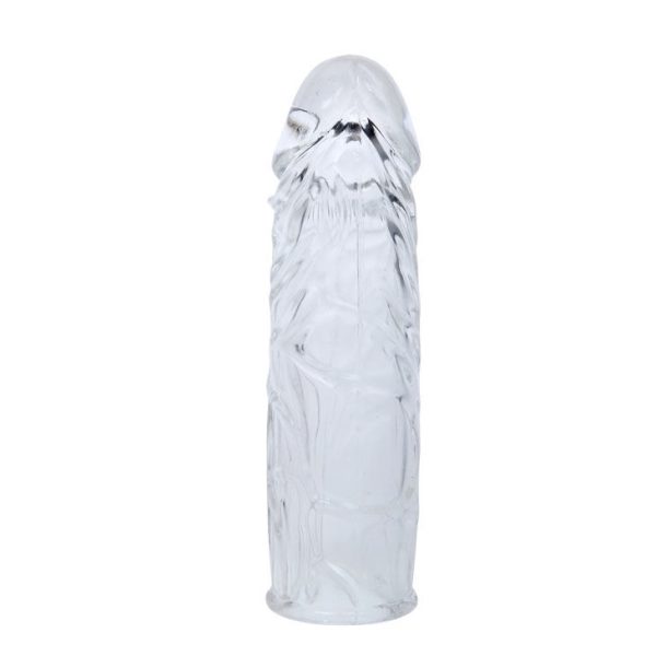 BAILE - COUVERCLE DE PÉNIS EN SILICONE TRANSPARENT 13 CM – Image 3