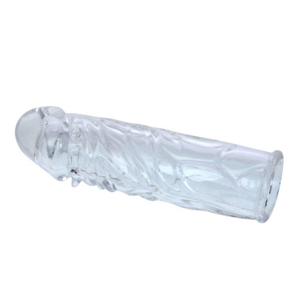 BAILE - COUVERCLE DE PÉNIS EN SILICONE TRANSPARENT 13 CM – Image 5
