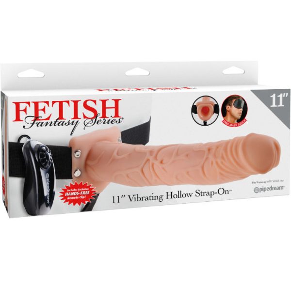 FETISH FANTASY SERIES - 11 STRAP-ON CREUX VIBRANT AVEC BILLES 27.9CM CHAIR – Image 3