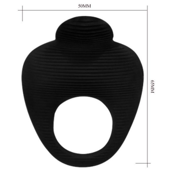 PRETTY LOVE - THIMBLE ANNEAU VIBRATEUR NOIR – Image 4