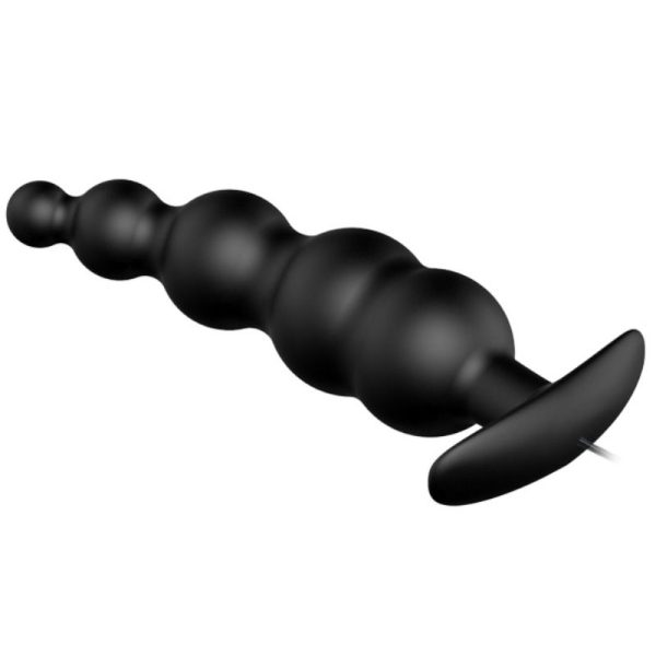 PRETTY LOVE - PLUG ANAL SILICONE EXTRA STIMULATION ET 12 MODES DE VIBRATION NOIR – Image 3