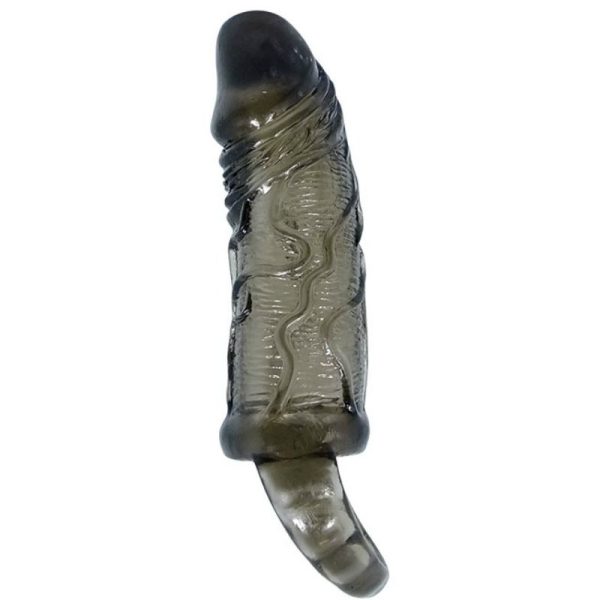 BAILE - GAINE DEXTENSION DE PÉNIS AVEC SANGLE POUR TESTICULES 11.5 CM – Image 2