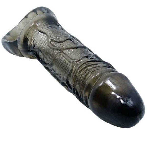 BAILE - GAINE DEXTENSION DE PÉNIS AVEC SANGLE POUR TESTICULES 11.5 CM – Image 4