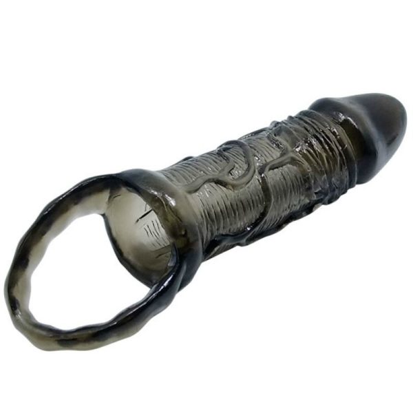 BAILE - GAINE DEXTENSION DE PÉNIS AVEC SANGLE POUR TESTICULES 11.5 CM – Image 5
