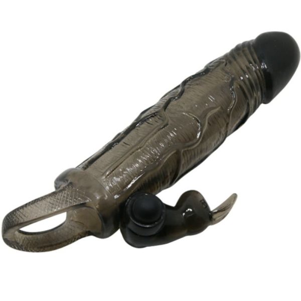 BAILE - COUVRE-PÉNIS BRAVE MAN AVEC LAPIN NOIR 16.5 CM – Image 4