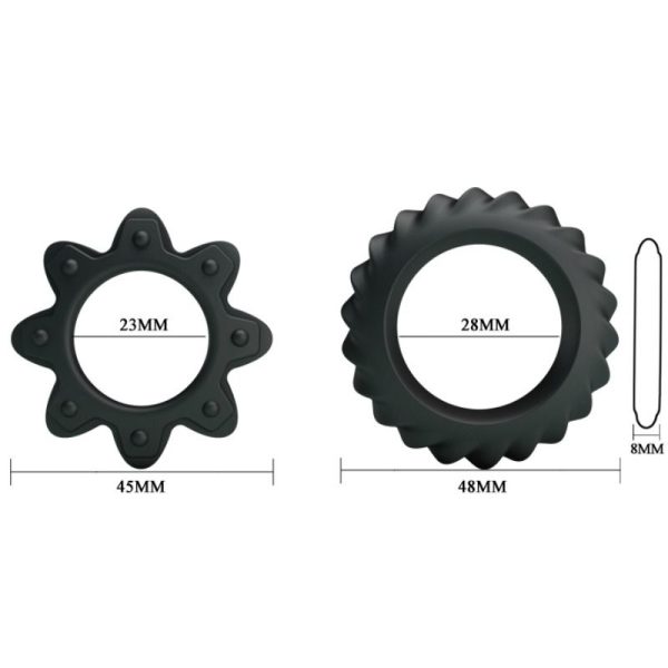 BAILE - KIT 2 ANNEAUX FLEURI EN SILICONE – Image 5