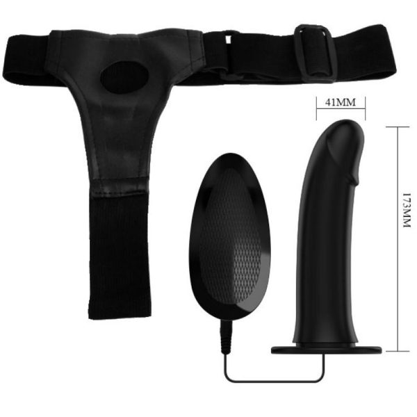 PRETTY LOVE - VITO STRAP ON AVEC GODE CREUX ET VIBRATION 17.3 CM – Image 5
