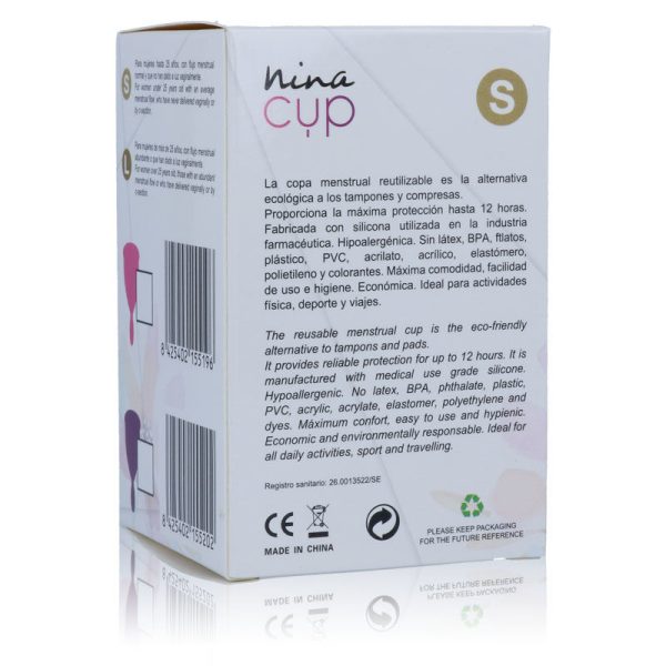 NINA KIKÍ - COUPE MENSTRUELLE ROSE - TAILLE S – Image 3