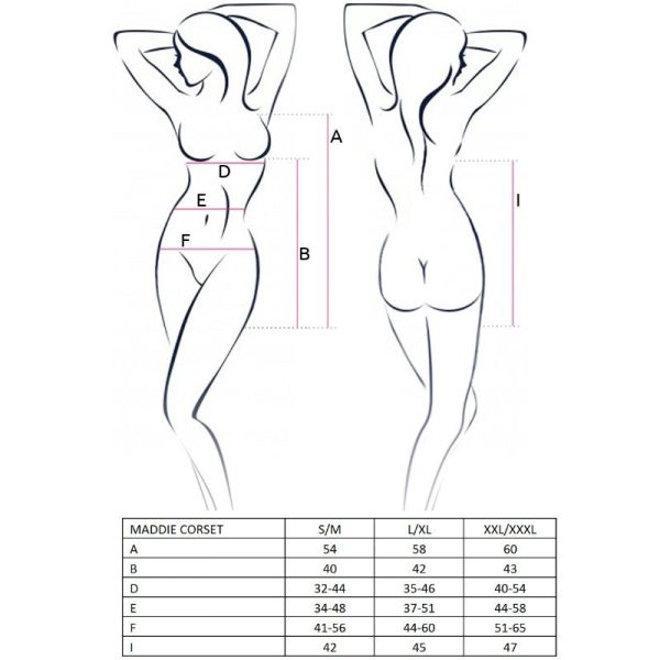 PASSION - WOMAN MADDIE CORSET NEGRO TALLA L/XL – Image 2